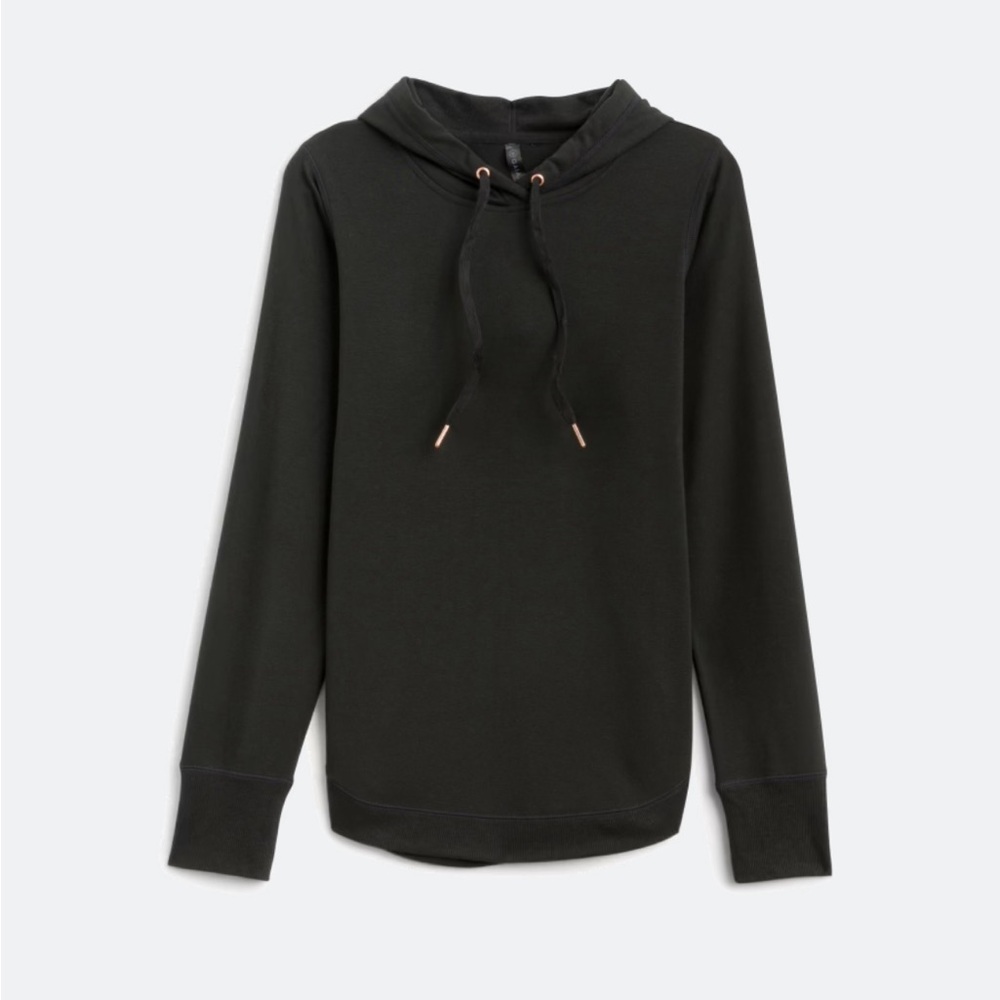 GAIAM Black Hoodie with Drawstrings